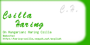 csilla haring business card